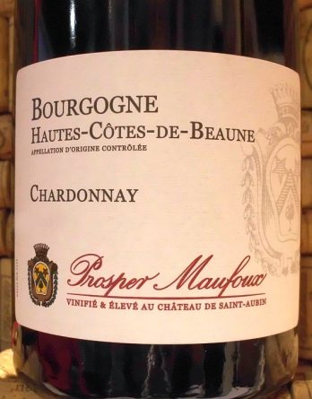 BOURGOGNE HAUTES COTES DE BEAUNE CHARDONNAY - Prosper Maufoux