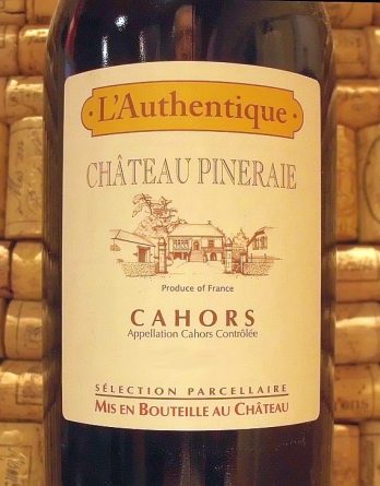 CHATEAU PINERAIE 'Cuvee l'Authentique' - Cahors